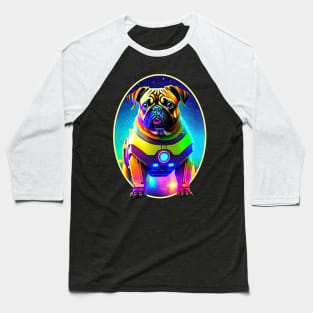 Robo-Pug Baseball T-Shirt